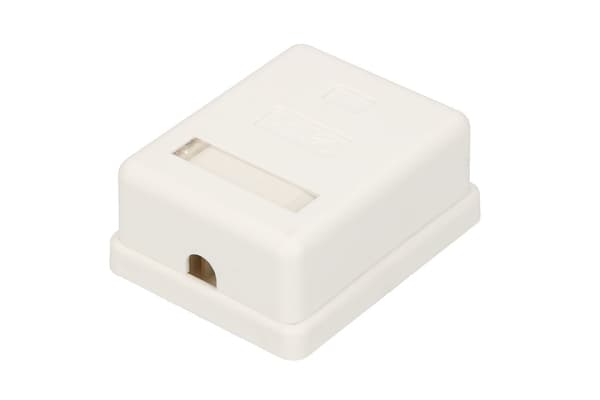 Extralink | Pinta-asennuspistorasia | 1x RJ45 KAT5E UTP