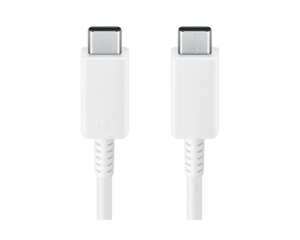 Samsung 1,8 m kaapeli USB-C–USB-C-kaapeli 5A valkoinen