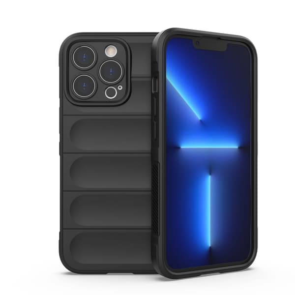 Magic Shield Case för iPhone 13 Pro flexibelt pansarfodral svart