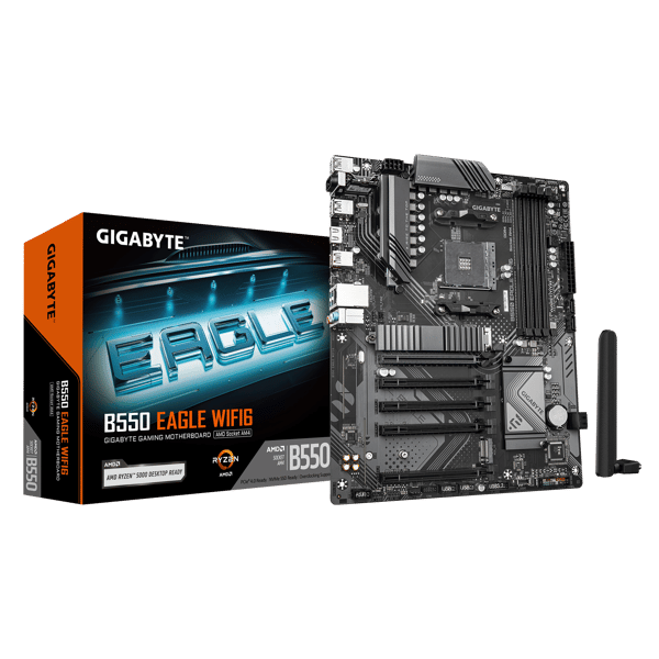 Gigabyte B550 EAGLE WIFI6 - bundkort - ATX - Socket AM4 - AMD B550