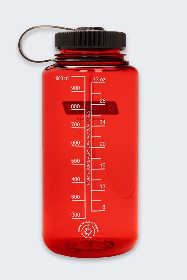 Nalgene flaska med bred mun WM 1 L röd