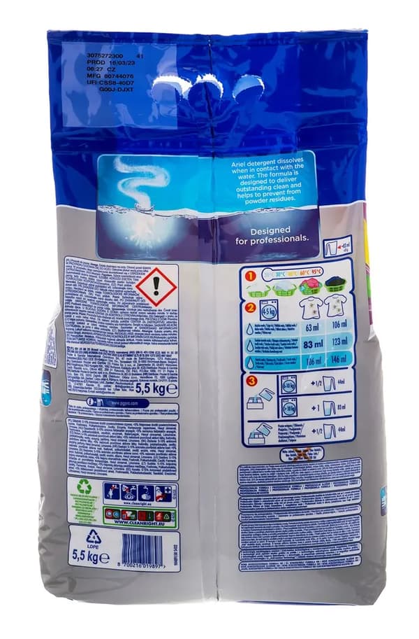 Ariel Professional Color vaskepulver 5,5 kg