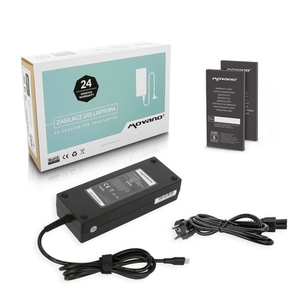 Movano 130W USB-C-virtalähde Dellille (musta)