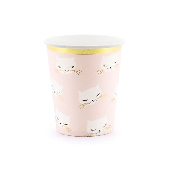 PartyDeco Muggar Kattunge 200ml 6st
