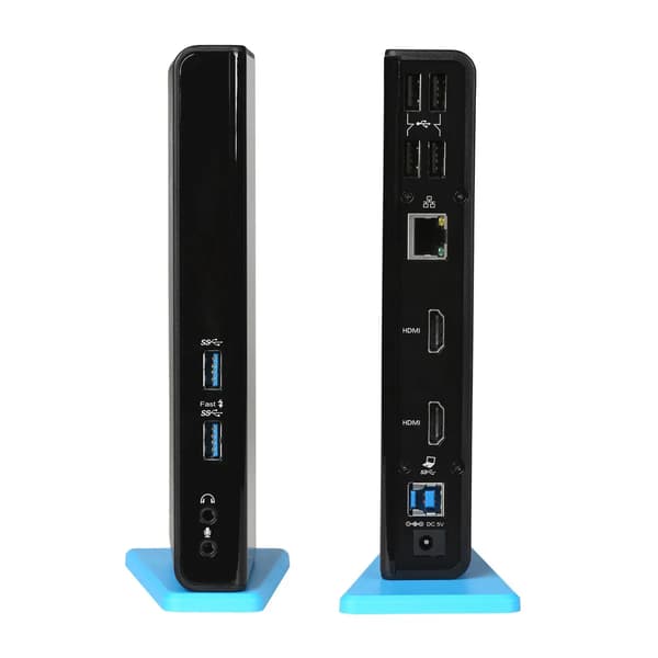 Latausasema i-Tec U3DUALHDMIDOCK Musta