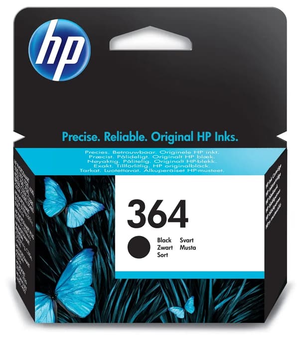 HP blæk 364 sort blækpatron/Vivera blæk