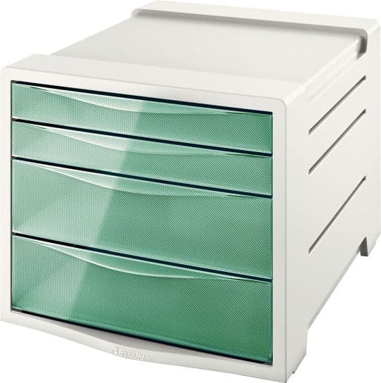 Esselte CONTAINER 4 LÅDOR COLOUR`ICE GRÖN