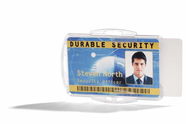 DURABLE ID-korthållare för 2 kort 54x85mm förpackning med 10 stycken