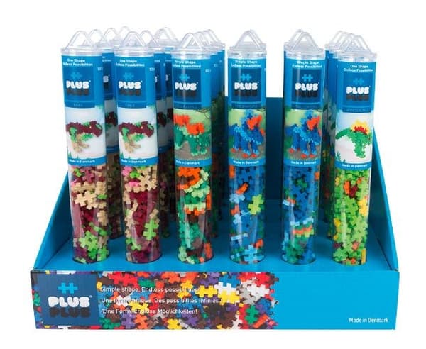 Plus Plus Blocks rør Dinosaurer display mix p24 7236 DANTE pris for 1 stk