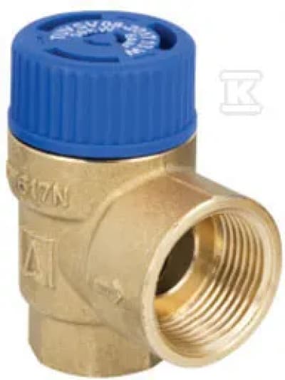 IKKE-P.MSW VENTIL 1/2\"X3/4\" 8 BAR TIL C.W.U.