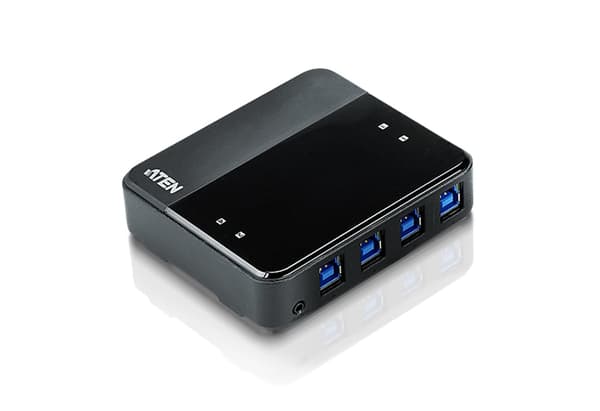 Aten 4-portars USB 3.0-enhet för delning av kringutrustning