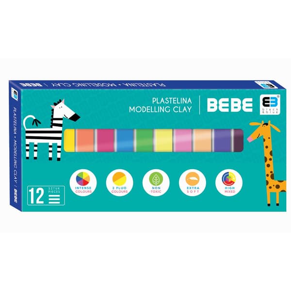 Plasticine 12 farver BB Kids