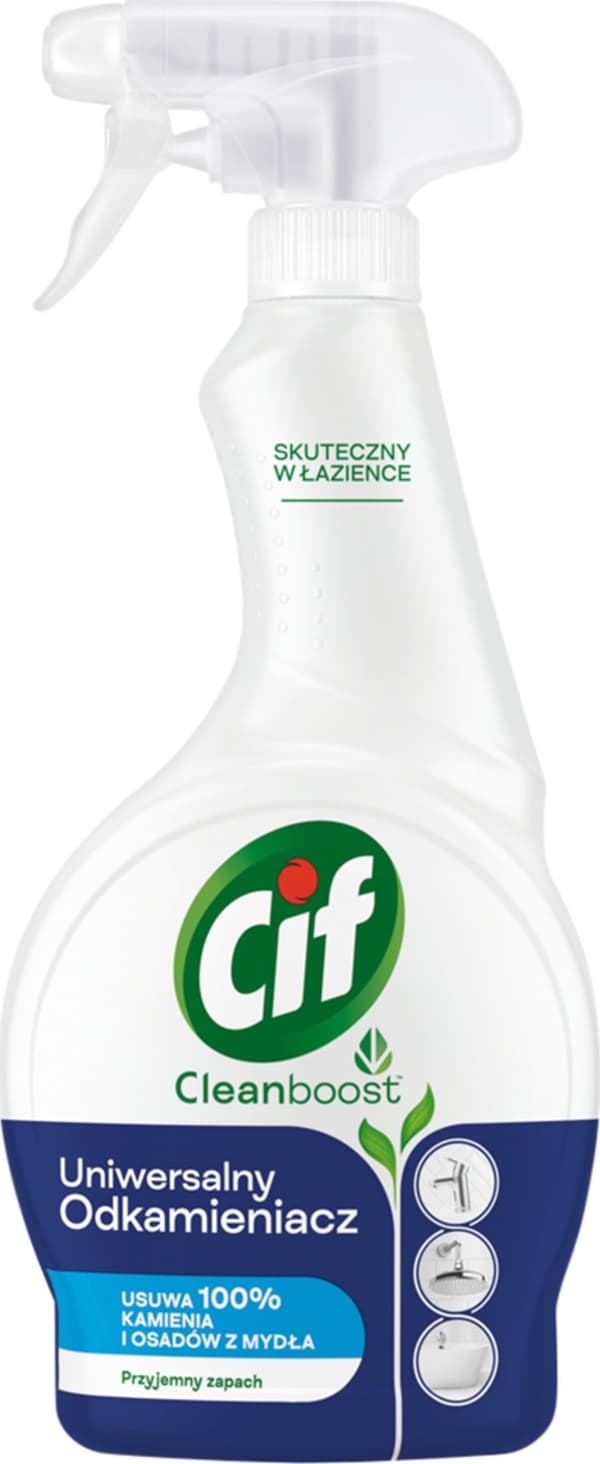 Cif Cif Cleanboost - Universalmiddel til vask og afkalkning af badeværelset - 500 ml