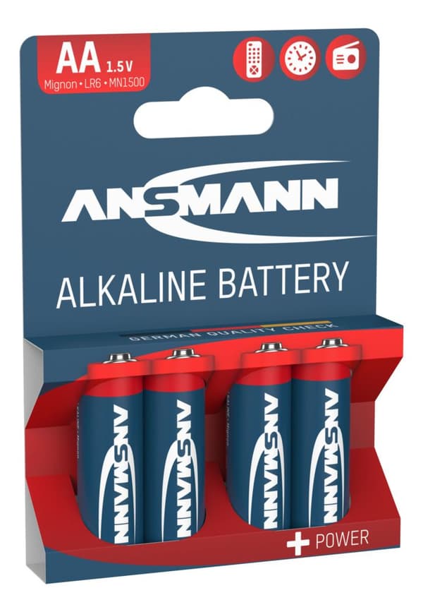 1x4 Ansmann Alkaline Mignon AA LR 6 red-line