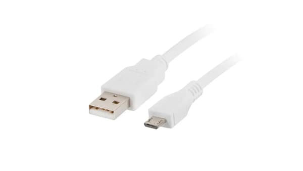 Lanberg mikro-USB 1,0 m vit