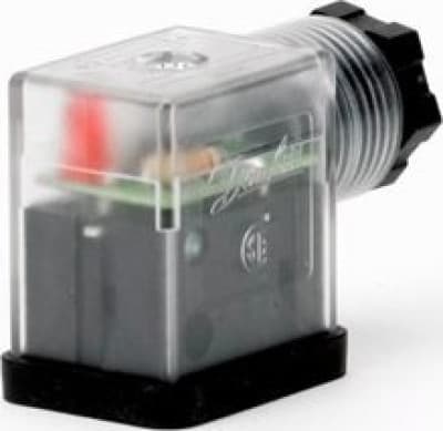 Danfoss-pistoke 2+PE 16A 230V AC/DC M20 IP65 LED-valolla BB-keloille 042N0265