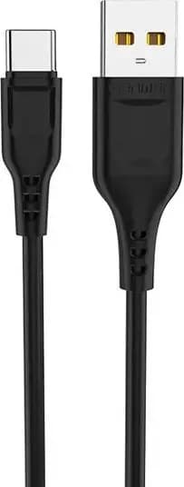 USB-kabel Denmen USB-A - USB-C 2 m Sort (D23T)