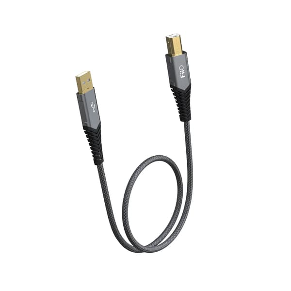 USB-kabel FiiO USB-A - USB-B 1 m Sort