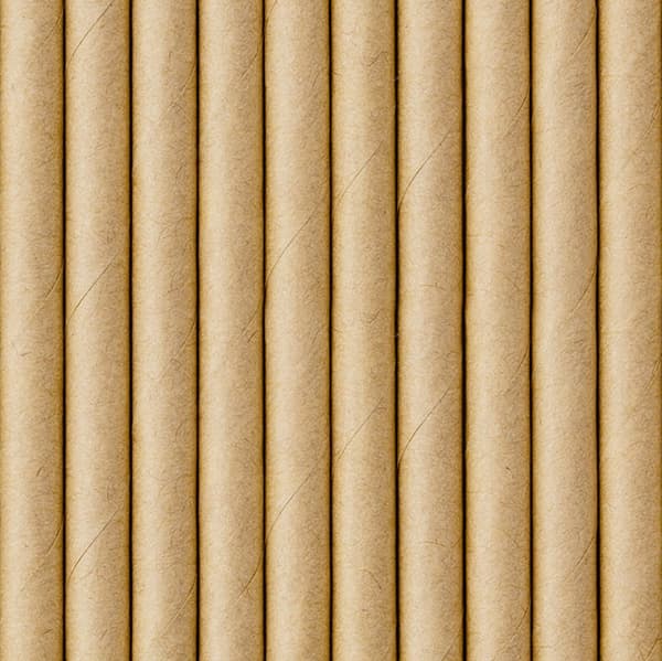 Papirsugerør, kraft, 19,5 cm (1 stk./10 stk.)
