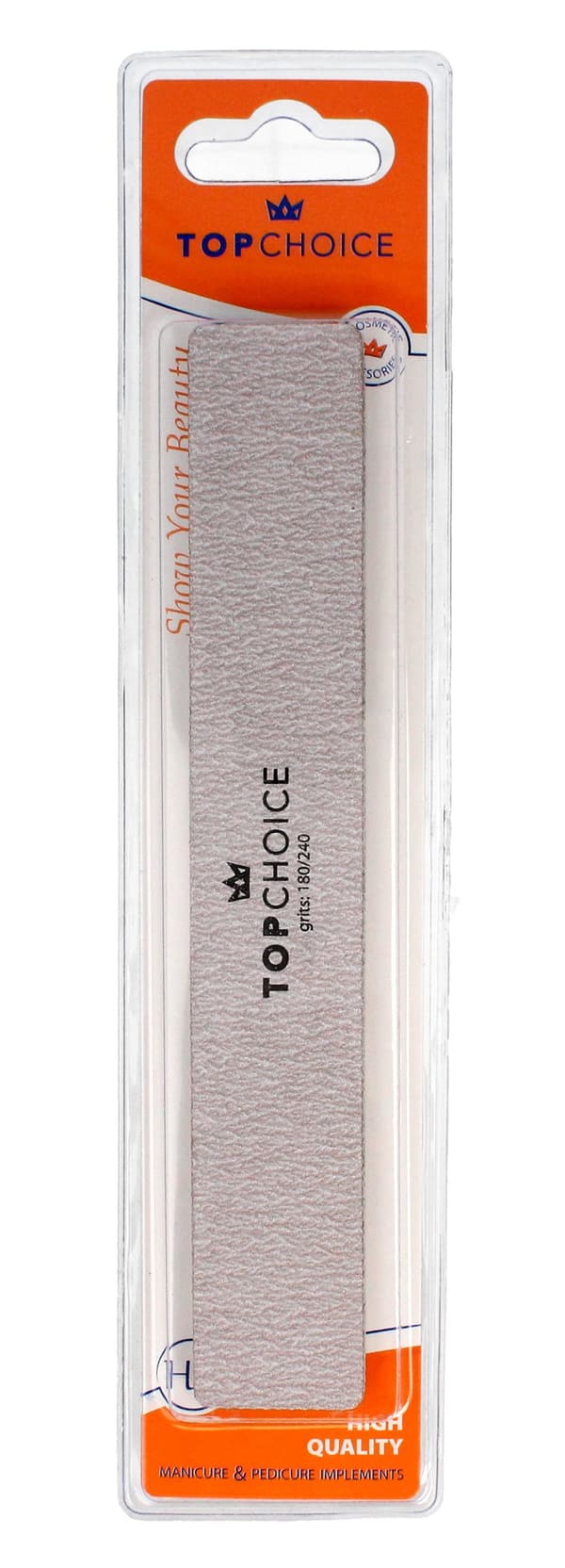 Top Choice Nagelfil 2-funktion 180/240 rektangulär 18cm 1st