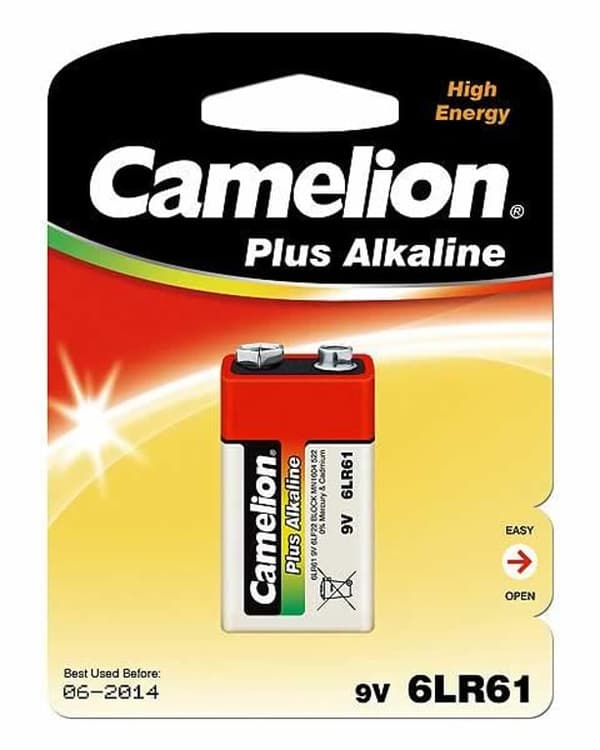 Camelion 6LF22-BP1 9V/6LR61, Plus Alkaline 6LR61, 1 kpl