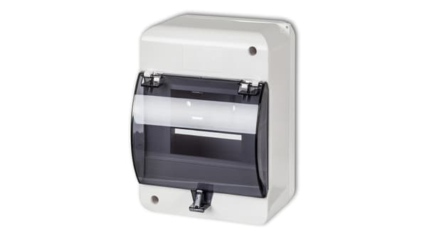 5 modul sikringsholder med klap hvid OB-5K