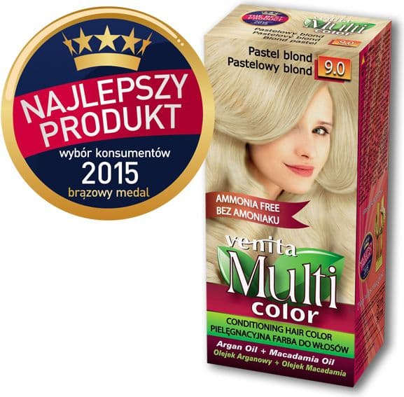 VENITA Ammoniakfri Hårfarve Multi Farve - 9.0 Pastelblond 1op.
