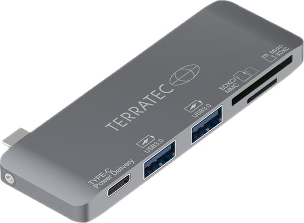 TerraTec Connect C7 USB HUB 1x SD 1x USB-C PD 1x MicroSD + 2x USB-A 3.0 (283005)