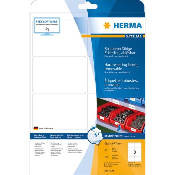 Herma Folieetiketter 99,1x67mm () 575)
