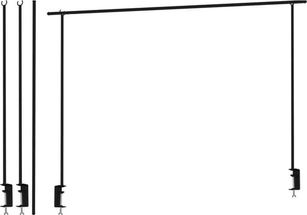 Mondex Ramme til belysning over bord metal sort 135-250cm
