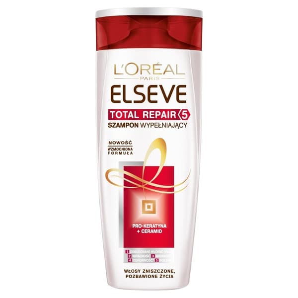 L'Oreal Paris Elseve Total Repair Shampoo til skadet hår 400 ml