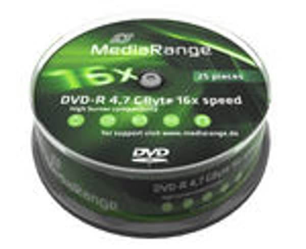 MediaRange - DVD-R x 25 - 4.7 GB - lag