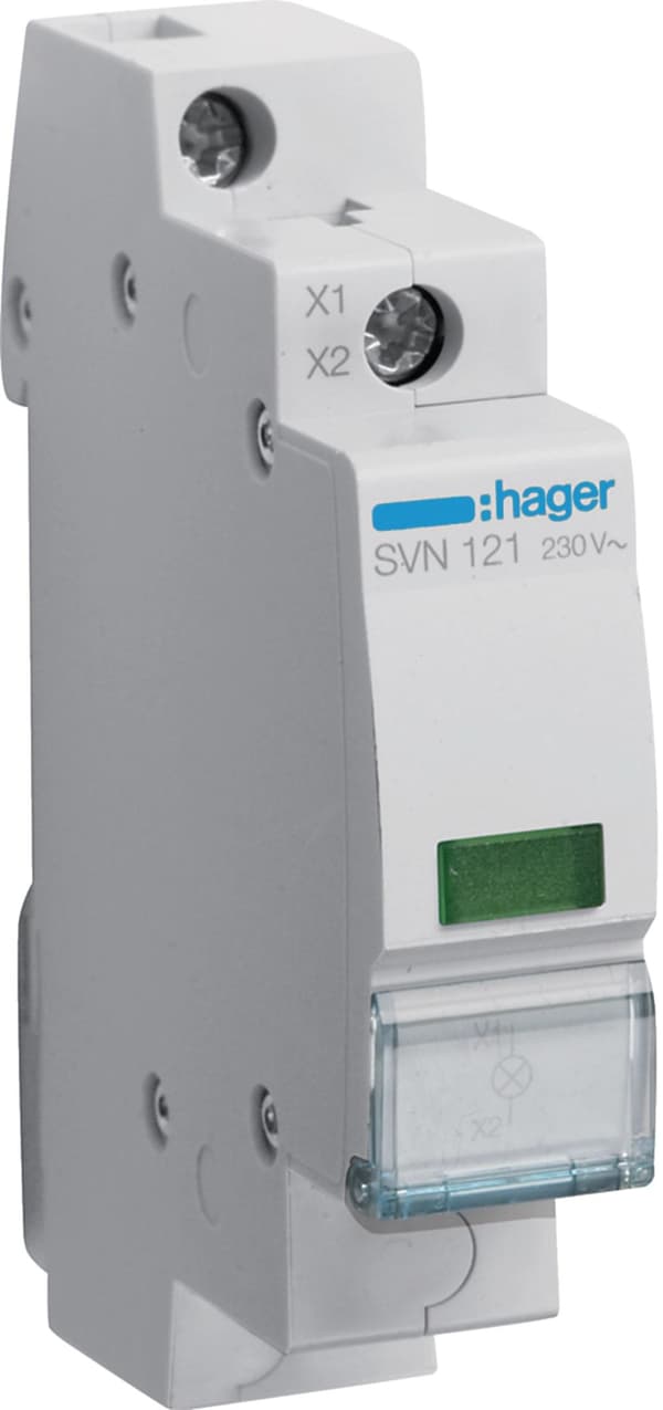 Hager Signallampe 230V AC grøn - SVN121