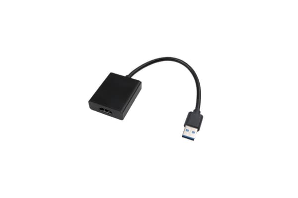 MicroConnect USB 3.0 til HDMI grafikadapter Understøtter Windows / MacOS Maks. opløsning 1920*1080p@60Hz, Sort