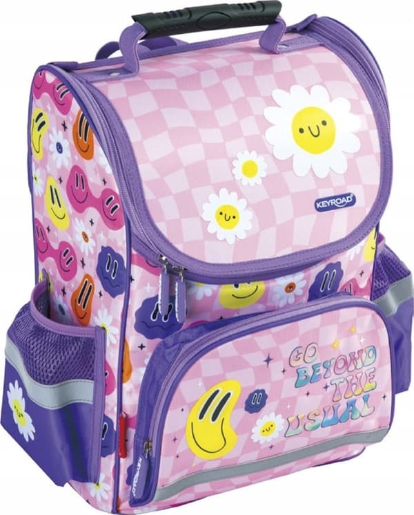 Keyroad Skoletaske KEYROAD Premium, 38x28x18 cm, Smile