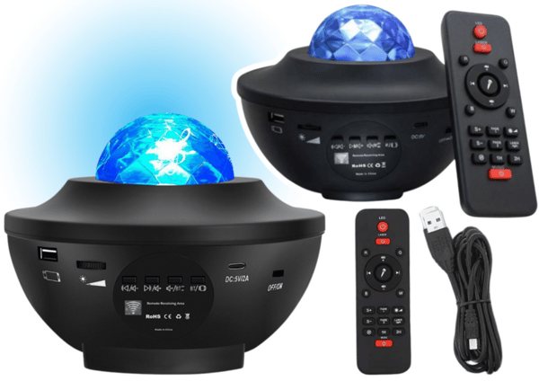 Tähtiprojektori LED-lamppu Bluetooth-kaiutin kaukosäädin