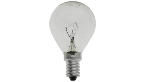 Iskunkestävä lamppu G45 läpinäkyvä pallo 25W E14 230V