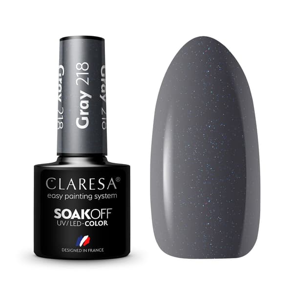 CLARESA Gel Polish GRÅ 218 -5g