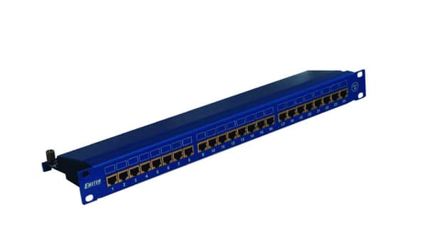 Paneeli 19, 24 x RJ45 STP cat. 5e (1U) sininen DCN/PPFA674BKS248C5E
