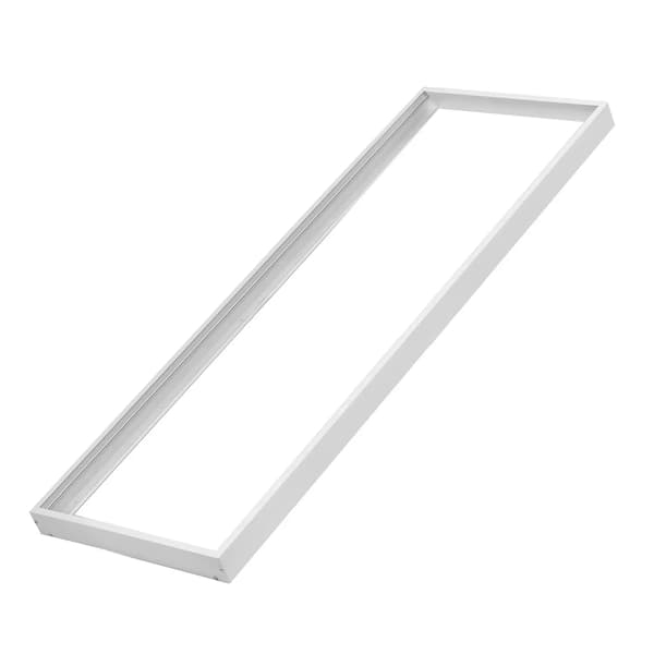 Maclean Energy MCE542 W Overflademonteret aluminiumsramme til LED-loftpaneler