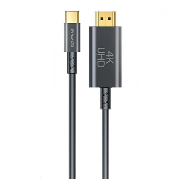 AWEI CL-212T kabel USB-C / HDMI 4K@30HZ sort