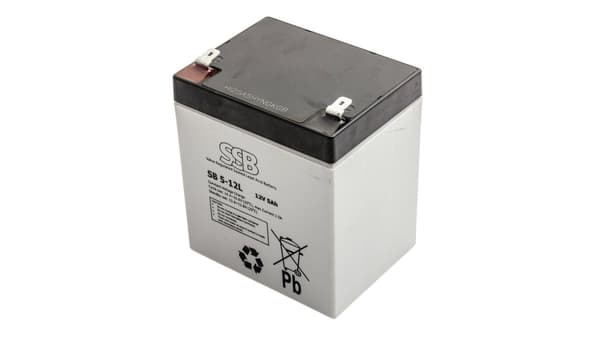 SSB SB 5-12L SSB batteri 12V/5Ah T2 - faston 6.3mm