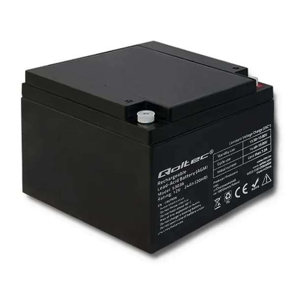 Qoltec AGM battery - UPS-batteri - Bly