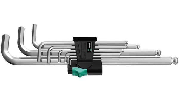 WERA 950/9 Hex-Plus 1 unbrakonøgle sæt metrisk, forkromet