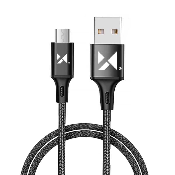 Wozinsky Kabel USB Kabel - microUSB 2.4A 1m sort (WUC-M1B)