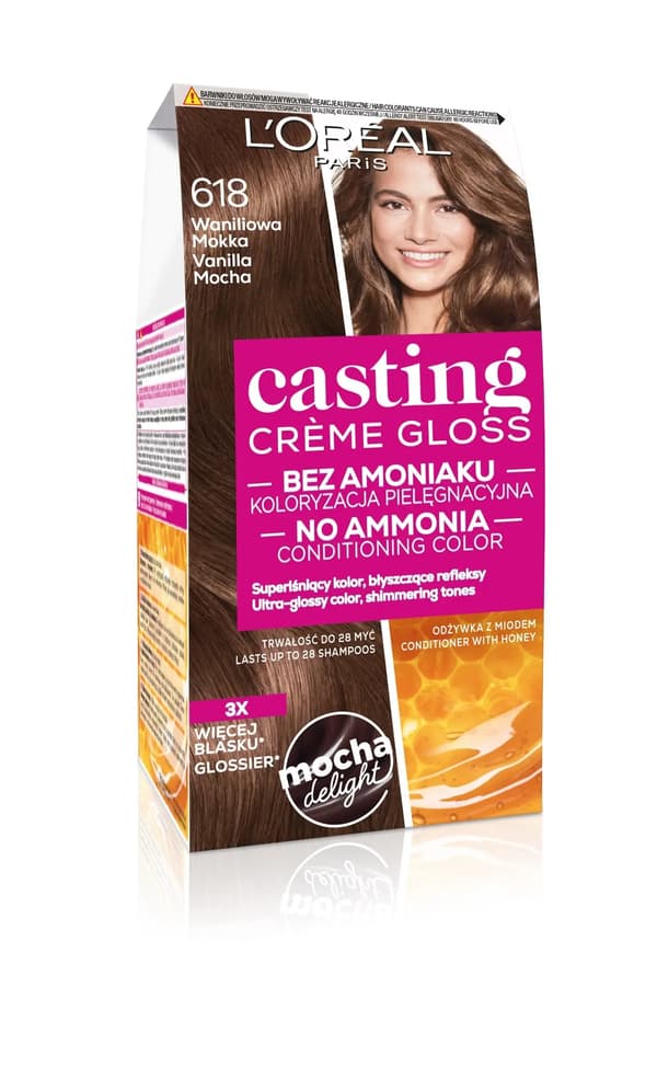 Loreal Casting Creme Gloss -hiusväri nro 618 Vanilla Mokka 1kpl