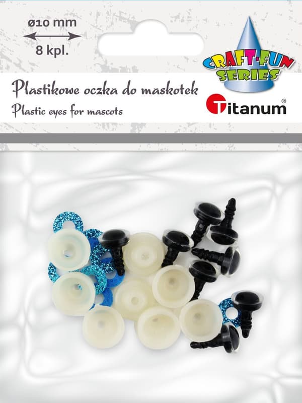 Craft-Fun-sarjan silmät Titanum-pehmoleluille (25BR007)