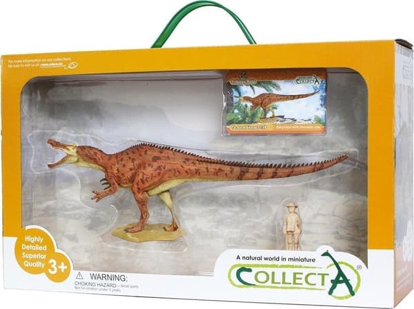 Fjäderbeklädd Baryonyx med rörliga käkar 84129