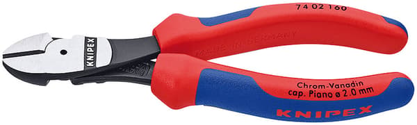 KNIPEX-sivuleikkurit, atramentoidut, 160 mm