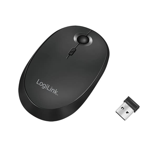 LogiLink & Bluetooth langaton hiiri, 2.4GHz, 800/1200/1600dpi, musta